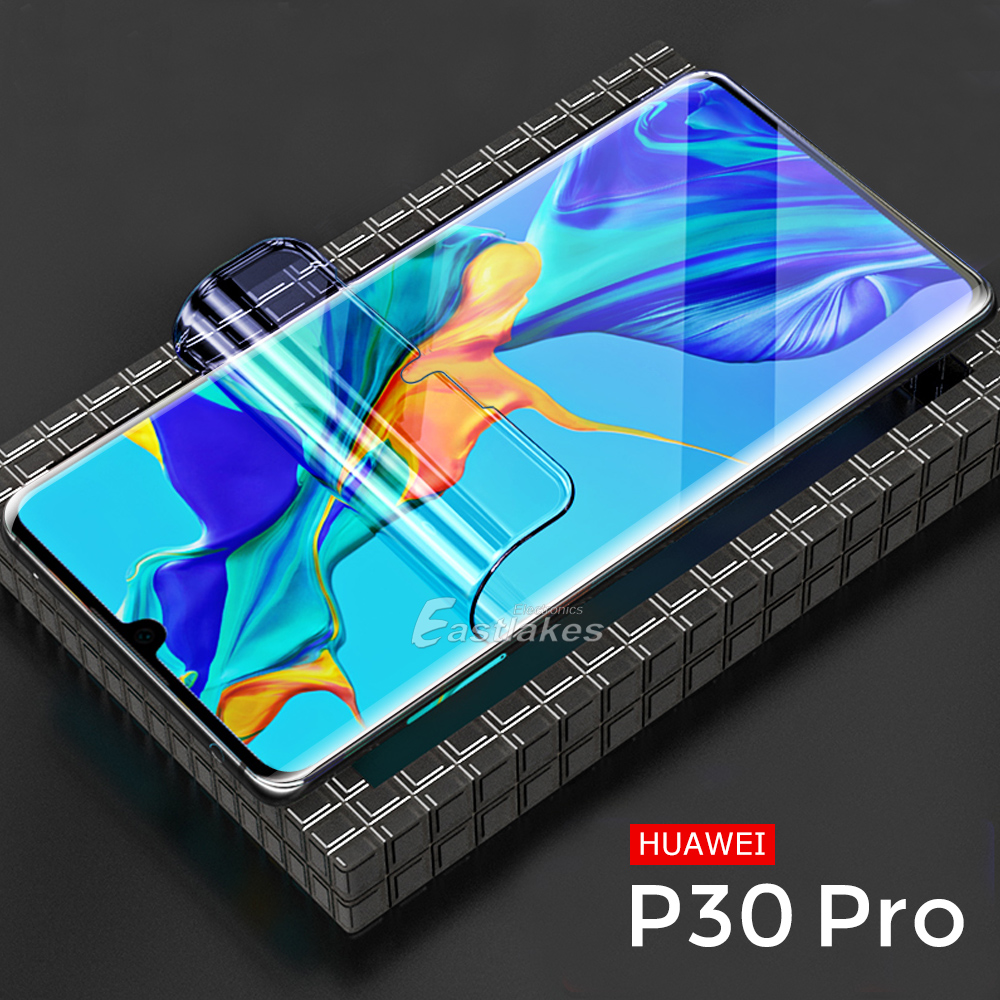 For Huawei P40 P30 Mate 20 30 Pro Full Coverage Tempered Glass Screen