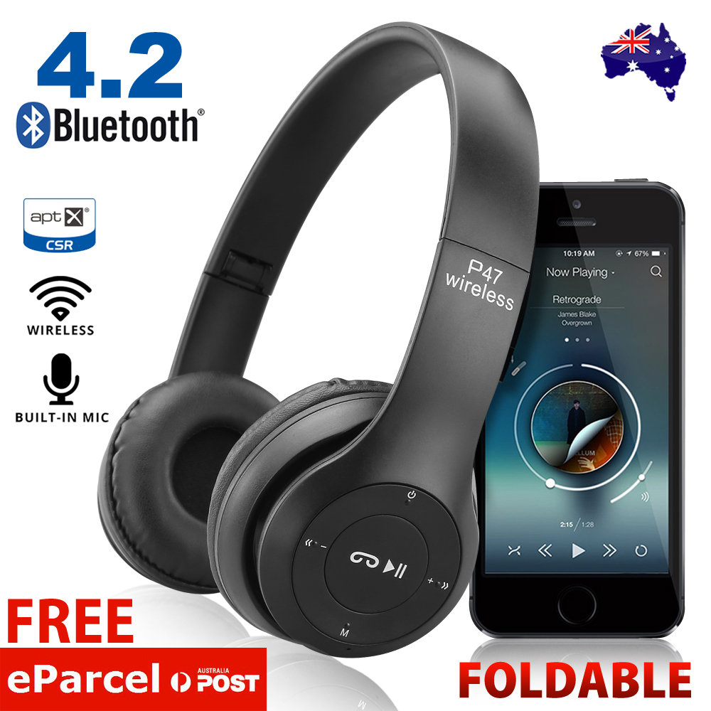 Noise Cancelling Wireless Headphones Bluetooth 4.2 earphone headset
